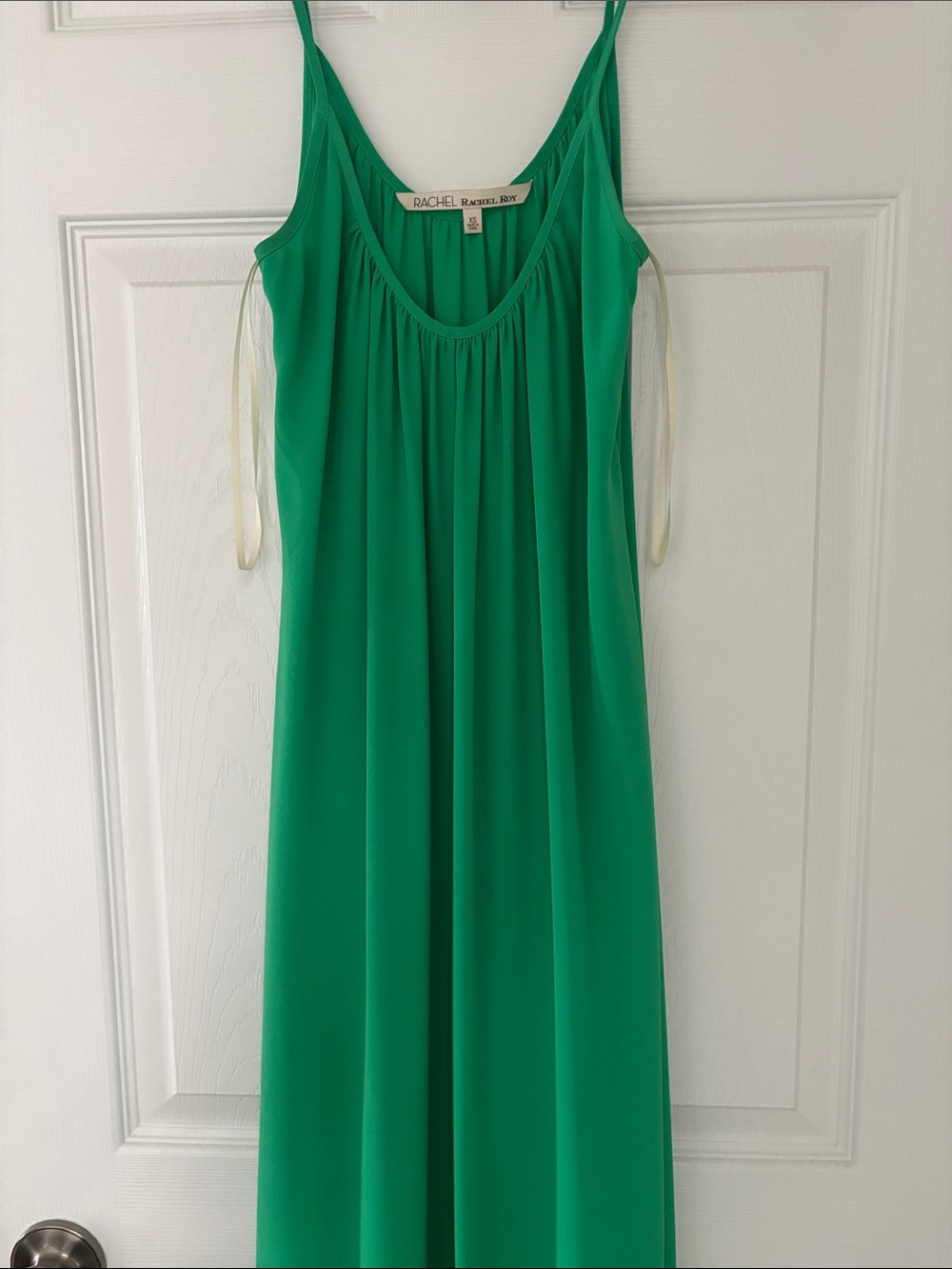 RACHEL Rachel Roy Teal-Green Spaghetti Strap Mini Dress
